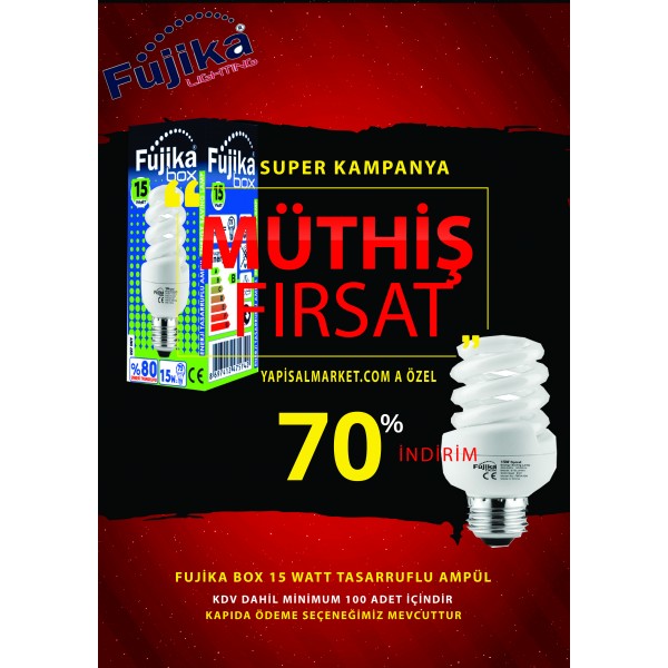 Fujikabox 15 watt Tasarruflu Ampül